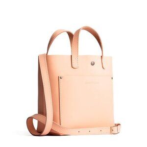Portland Leather Mini Crossbody Tote, Mamey